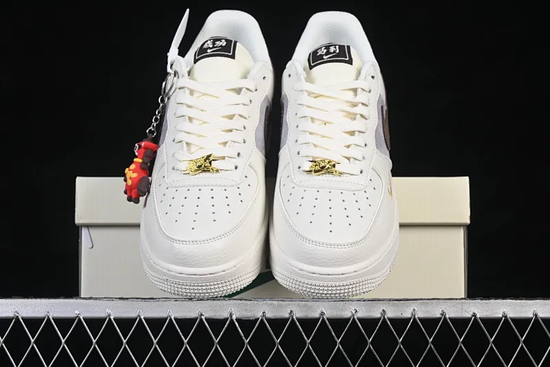All categories Nk Air Force 1 Air Force series Nk Air Force 1 Low Air Force low-top Nike Air Force 1'07 Low Year of the Horse joint beige brown gold Air Force 1 low-top casual sneakers FQ7637-001